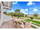 Charming balcony with table and chairs, offering scenic views of the bay and surrounding landscape at 829 Bayshore Blvd, Tampa, FL 33606