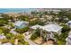 Beautiful aerial view of the house and neighborhood near the ocean and bay waters at 1021 Crescent St # 1, Sarasota, FL 34242