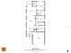 Floorplan showing dimensions of bedrooms, kitchen, dining, living room, garage, and screened porch at 10616 High Noon Trl, Parrish, FL 34219