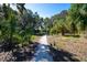 Scenic nature trail winding through lush greenery and trees, providing a peaceful and serene environment for walking and recreation at 10616 High Noon Trl, Parrish, FL 34219