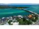 Aerial view of luxurious waterfront homes, showcasing their stunning architecture and prime location at 1435 Westway Dr, Sarasota, FL 34236