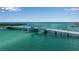 An aerial view of a bridge over the water at 1435 Westway Dr, Sarasota, FL 34236