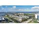 Scenic aerial view of condos near bridge, marina, and intercoastal waterway at 150 Harborside Ave # 221, Punta Gorda, FL 33950