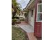 Cozy patio area with outdoor seating, providing a peaceful relaxation spot at 2121 Pueblo Cir # V6, Sarasota, FL 34231