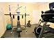 Well-equipped exercise room featuring treadmills, weight machines and free weights at 2763 Woodgate Ln # 108, Sarasota, FL 34231