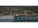 Overhead shot of home and IMG Academy tennis courts, and beautiful landscaping in a desirable neighborhood at 3609 57Th Avenue W Dr # 37, Bradenton, FL 34210