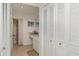 Well-lit bathroom with ample storage and closet space at 3609 57Th Avenue W Dr # 37, Bradenton, FL 34210