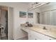 Spacious bathroom with large mirror, vanity, and closet at 3609 57Th Avenue W Dr # 37, Bradenton, FL 34210