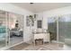 Bright bonus room with desk and sliding doors leading to the outdoors at 3609 57Th Avenue W Dr # 37, Bradenton, FL 34210