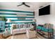 Bright living room with coastal decor and comfortable seating at 3609 57Th Avenue W Dr # 37, Bradenton, FL 34210