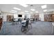 Spacious community room with tables, chairs, bookshelves, and ample lighting for social gatherings at 4821 Mount Vernon Dr # 4821, Bradenton, FL 34210