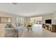 Relaxing living room with comfortable seating and a view of the waterfront at 4821 Mount Vernon Dr # 4821, Bradenton, FL 34210