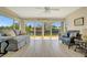 Waterfront views from the sunroom showcasing natural light and waterfront scenery at 4821 Mount Vernon Dr # 4821, Bradenton, FL 34210