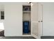 Outdoor closet with storage shelves at 5521 Riverbluff Cir # V-10, Sarasota, FL 34231