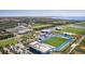 IMG Academy aerial view shows the full campus including sports fields, dorms, and academic buildings at 5939 Redbay Blvd, Bradenton, FL 34210