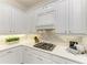 Elegant kitchen detail showcasing modern appliances, light backsplash and ample counter space at 12838 Daisy Pl, Bradenton, FL 34212