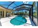 Stunning pool with screened enclosure, complemented by ample deck space for relaxation and outdoor enjoyment at 12838 Daisy Pl, Bradenton, FL 34212