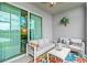 Outdoor lanai provides a spot to relax and enjoy the landscape views and fresh air at 14184 Heritage Landing Blvd # 513, Punta Gorda, FL 33955