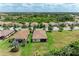 An aerial view showing the neighborhood with lush trees and greenery surrounding the properties at 157 Wandering Wetlands Cir, Bradenton, FL 34212