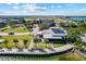 Aerial view of waterfront community with the restaurant and views of the bay at 17732 Wayside Bnd, Punta Gorda, FL 33982
