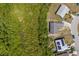 Aerial view highlights a home near lush green space offering privacy and natural views at 1821 16Th E Ave, Bradenton, FL 34208