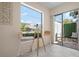 Cozy breakfast nook near an outdoor patio with a peaceful and private setting at 3360 Tallywood Ct # 7082, Sarasota, FL 34237