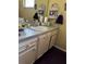 Modest bathroom with a single sink vanity, and ample storage space at 4170 Prudence Dr, Sarasota, FL 34235