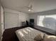 Bedroom includes a double door closet, study area and plenty of natural light from the large window at 4907 Kilty E Ct, Bradenton, FL 34203