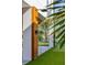 Charming outdoor shower area with wood paneling, perfect for rinsing off after a swim at 540 S Polk Dr, Sarasota, FL 34236