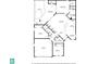 Detailed floor plan showcasing the layout of the home with bedroom, bathroom, kitchen, and living spaces at 5624 Aaron Ct, Sarasota, FL 34232