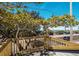 Balcony view of the beach access point and beach at 601 Gulf S Dr, Bradenton Beach, FL 34217