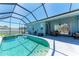 Relax in this beautiful pool with a screened enclosure, and easy access to the patio at 6106 New Paris Way, Ellenton, FL 34222