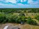 Picturesque aerial view of a home nestled among trees and landscaping, offering a serene, private setting at 6321 279Th E St, Myakka City, FL 34251