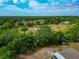 Aerial view highlighting a home in a lush, wooded area, showcasing the property's expansive outdoor space at 6321 279Th E St, Myakka City, FL 34251
