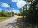Gated driveway leading to the property with lush greenery and palm trees under a beautiful blue sky at 6321 279Th E St, Myakka City, FL 34251