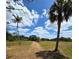 Palm trees accent this expansive property with a private drive at 6321 279Th E St, Myakka City, FL 34251