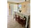 Dining area featuring a counter-height table with seating for four at 6368 Draw Ln # 34, Sarasota, FL 34238
