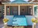 Charming cabin exterior featuring historical signage and inviting entrance at 6612 Butlers Crest Dr, Bradenton, FL 34203