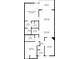 Detailed floor plan illustrating the layout and dimensions of the primary bedroom, kitchen, and living spaces at 7201 Curtiss Ave # 2D, Sarasota, FL 34231