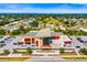 Aerial view of the Gulf Gate Public Library and surrounding residential area at 7203 Curtiss Ave # 3D, Sarasota, FL 34231
