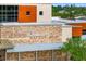A close-up of Gulf Gate Library exterior sign, highlighting its architectural design at 7203 Curtiss Ave # 3D, Sarasota, FL 34231
