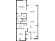 Detailed floor plan showcasing the layout of the home's bedrooms, bathrooms, and living spaces at 7203 Curtiss Ave # 3D, Sarasota, FL 34231