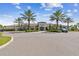 Beautiful community clubhouse with tile roof, palm trees, and convenient parking at 10205 Saint Francis Ter, Palmetto, FL 34221