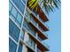 Close-up of modern balconies with glass railings, showcasing outdoor living spaces and sleek design at 111 Golden Gate Pt # 802Ph, Sarasota, FL 34236