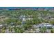 This is an aerial view of a home situated in a neighborhood near downtown with picturesque cityscape and water views at 1742 9Th St, Sarasota, FL 34236