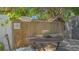 Enjoy outdoor dining in a private patio with a charming table and seating arrangement at 1742 9Th St, Sarasota, FL 34236