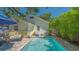 Exterior view of pool area featuring palm trees at 1742 9Th St, Sarasota, FL 34236