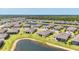 An aerial view of houses in a community with bodies of water throughout the neighborhood at 2072 Mackerel St, Port Charlotte, FL 33953