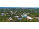 An aerial view of a neighborhood pool area with a clear view of the cityscape at 2632 Hawthorne St, Sarasota, FL 34239