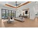 Bright living room with pool view, with open kitchen and dining area at 2632 Hawthorne St, Sarasota, FL 34239